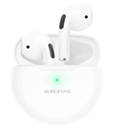 Наушники Borofone с микрофоном (TWS) BE41 Felice, белый (45743)