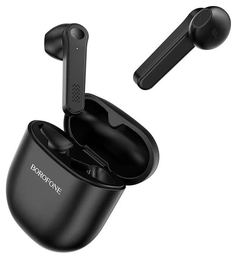 Наушники Borofone с микрофоном (TWS) BE49 Serenity, черные (39636)