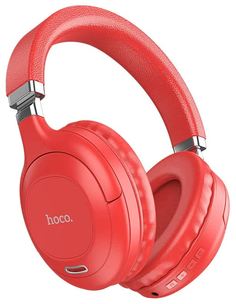 Наушники Hoco с микрофоном (полноразмерные) W32 Sound magic, красные (54141)