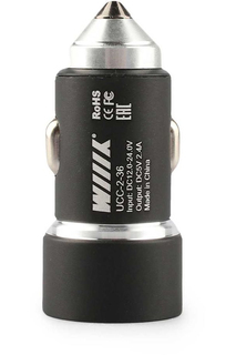 Автомобильное зарядное устройство Wiiix UCC-2-36 2.4A+2.4A универсальное серый