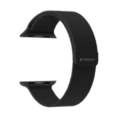 Ремешок Deppa Band Mesh для Apple Watch 42/44 mm нержавеющая сталь черный