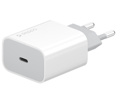 Сетевое зарядное устройство Deppa USB Type-C Power Delivery 18Вт дата-кабель USB-C - Lightning MFI белый