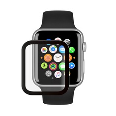 Защитное стекло Deppa Watch Protection PMMA для AppleWatch1/2/3series,42мм,черная рамка