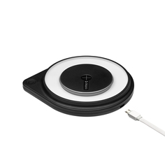 Беспроводное зарядне устройство Deppa Qi Fast Charger 10W стандарт Qi ночник черный