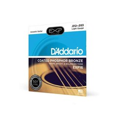 Струны для акустической гитары DAddario EXP16