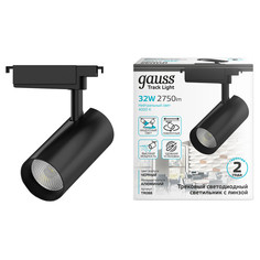 Светильники для трековых систем LED светильник трековый GAUSS Track 1х32Вт 2940Лм 4000K 220В IP20 цилиндр черный