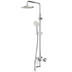 Душевые системы система душевая AM.PM Sunny набор: смеситель, верхний душ, ручной душ, хром Am.Pm.