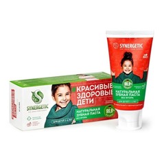 Паста зубная Synergetic 201010 для детей от 3 до 6 лет клубника/банан 50 г