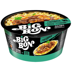 Лапша Big Bon со вкусом говядины + соус Гуляш, 85 г