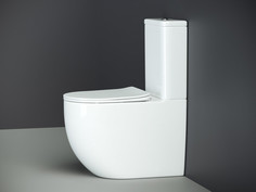 Унитаз-компакт безободковый с сиденьем микролифт Ceramica Nova Mia CN1801