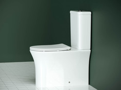 Унитаз-компакт безободковый с сиденьем микролифт Ceramica Nova Star CN1904