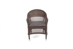 Плетеный стул сицилия (outdoor) коричневый 59x82x64 см.