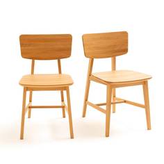 Комплект из 2 винтажных стульев aya (laredoute) коричневый 44x80x55 см.