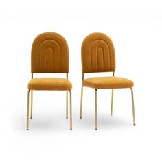 Комплект из 2 стульев rainbow (laredoute) оранжевый 59x91x45 см.