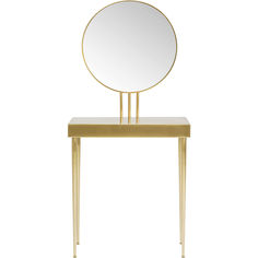 Консоль + зеркало art (kare) золотой 70x153x32 см.