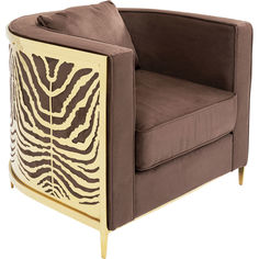 Кресло matteo (kare) коричневый 84x70x81 см.