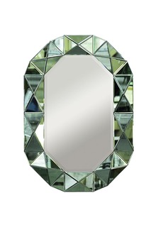 Зеркало (garda decor) зеленый 71x101x3 см.