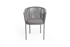 Барный стул бордо (outdoor) серый 61x110x65 см.