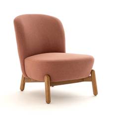 Кресло мягкое miji (laredoute) розовый 61x75x77 см.