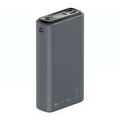Внешний аккумулятор Olmio QS-30 30000 мАч, тёмно-серый