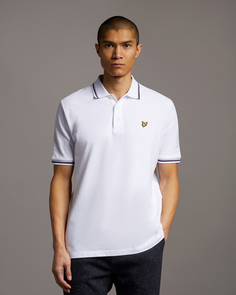 Поло с контрастной окантовкой Lyle & Scott