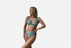 Трусы бразильяно с высокой посадкой Amber Base