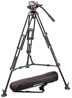 Видеокомплект Manfrotto MVH502A,546BK-1 (штатив+головка) черный