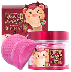 Очищающие винные пилинг-пэды Elizavecca Hell-Pore Perfect Wine Sparkling Peeling Pad
