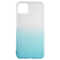 Чехол накладка силикон iBox Crystal для iPhone 11 (градиент голубой)
