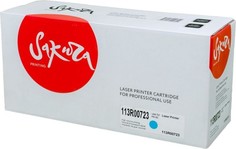 Картридж SAKURA 113R00723 для Xerox P6180, синий, 6000 к.