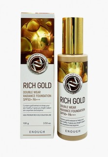 Тональный крем Enough Premium Rich Gold Double Wear Radiance Foundation SPF50+ PA+++ с золотом для сияния кожи (тон 21), 100 мл