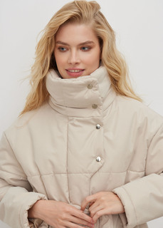 Куртка с высоким воротом (Размер: M, Цвет: Молочный) Niceone