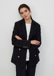 Жакет двубортный NICEONE [Черный, S]