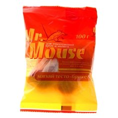 Родентицид Mr.Mouse, от грызунов, с эффектом мумификации, тесто-брикет, 100 г