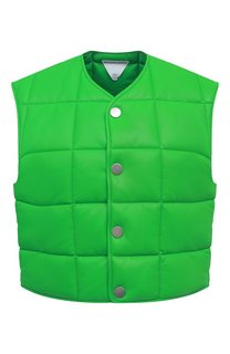 Кожаный жилет Bottega Veneta