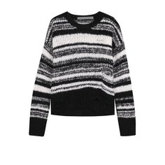 Пуловер фактурной вязки с круглым вырезом Raquel Allegra