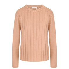 Однотонный кашемировый пуловер с круглым вырезом Chloé Chloe