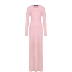 Однотонное платье-макси из кашемира Ralph Lauren