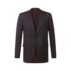 Однобортный пиджак из шерсти Zegna Couture