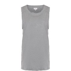 Хлопковый удлиненный топ без рукавов Aecawhite