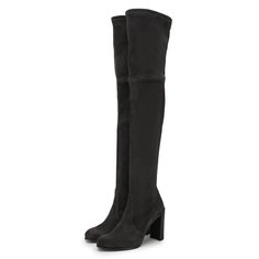 Замшевые ботфорты Hiline Stuart Weitzman