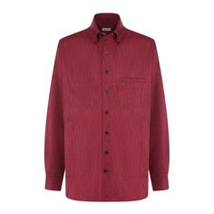Хлопковая рубашка с воротником button down Zilli