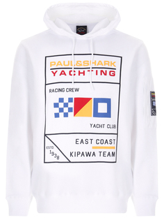 Худи хлопковое с принтом Paul&Shark