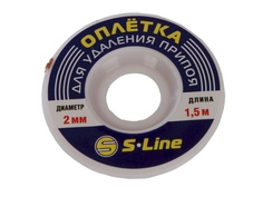 Оплетка для снятия припоя S-Line ZD-180 2mm x 1.5m 131192