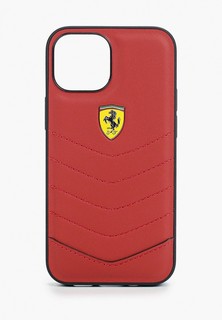 Чехол для iPhone Ferrari 13 mini, Off-Track Genuine leather Quilted Red