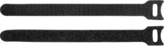Кабельные стяжки-липучки Зубр Профессионал Велькро 30932-100 нейлоновые (РА66) черные 16 х 210 мм 100 шт.