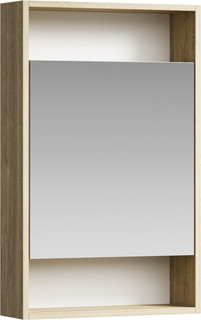 Зеркальный шкаф 50x80 см дуб балтийский L/R Aqwella City SIT0405DB