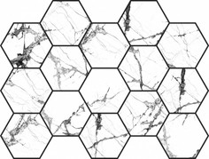 Мозаика Pamesa Malla Hex Cr. Lux Iceberg White 22,5x32,5