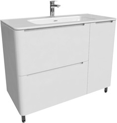 Тумба с раковиной белый глянец 100 см IDDIS Edifice EDI10WFi95K