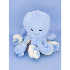 Мягкая игрушка Осьминог, голубой, 35 см Mihi Mihi